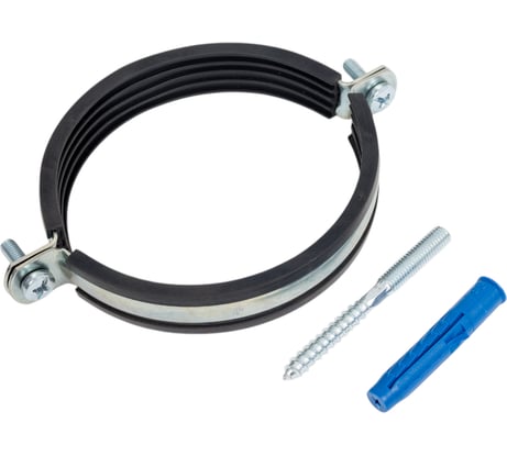 Хомут с EPDM уплотнителем UWS 107-116 мм 4 с гайкой М8 в комплекте ш+д 130784