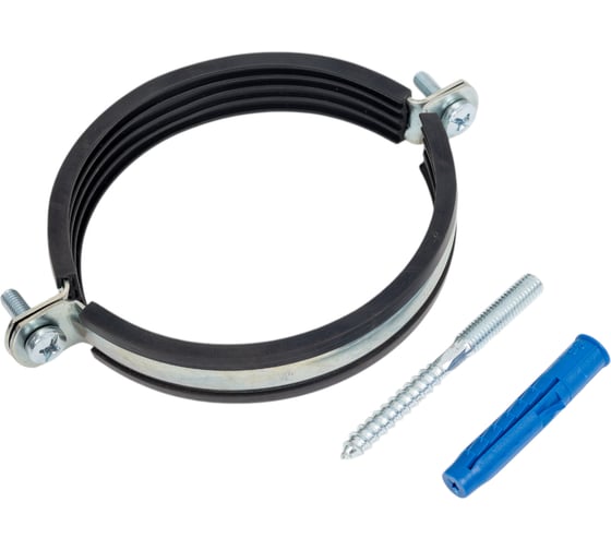 Хомут с EPDM уплотнителем UWS 107-116 мм 4 с гайкой М8 в комплекте ш+д 130784