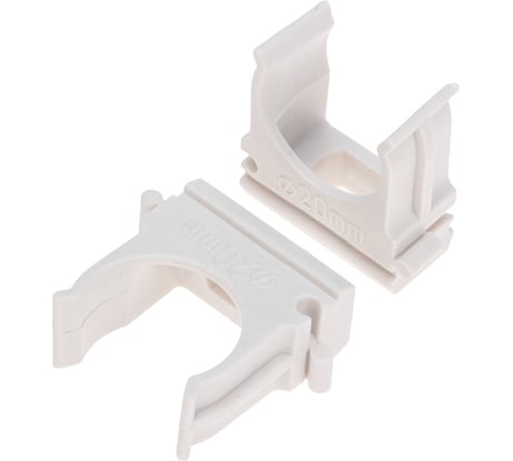 Крепёж-клипса REXANT для труб ø20 мм, белая, 100 шт. в упаковке 28-0120-6
