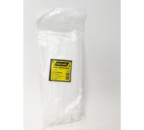 Нейлоновый хомут ЭЛЕКТРОБС 4.8x200 мм, стандартный, цвет белый 20011