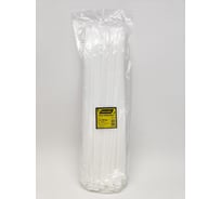 Нейлоновый хомут ЭЛЕКТРОБС 7.6x400 мм, стандартный, цвет белый 20022