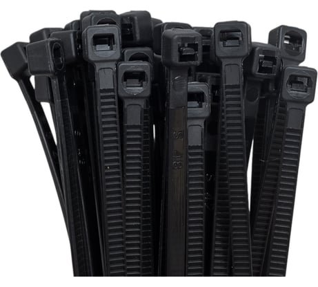 Нейлоновый хомут ЭЛЕКТРОБС 3.6x150 мм, стандартный, цвет черный 21004