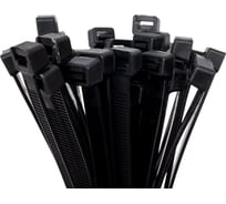 Нейлоновый хомут ЭЛЕКТРОБС 9x450 мм, стандартный, цвет черный 21026