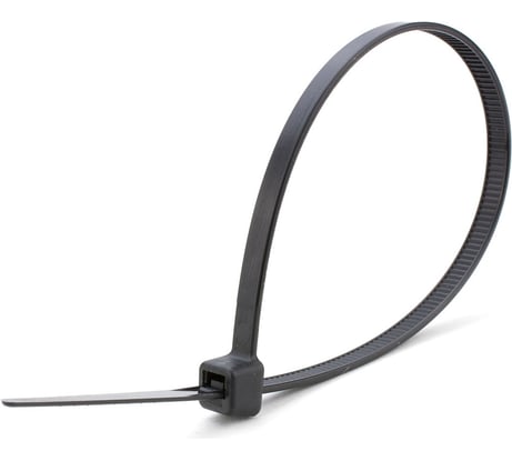 Нейлоновый хомут ЭЛЕКТРОБС 4.8x400 мм, стандартный, цвет черный 21015