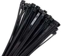 Нейлоновый хомут ЭЛЕКТРОБС 4.8x250 мм, стандартный, цвет черный 21012
