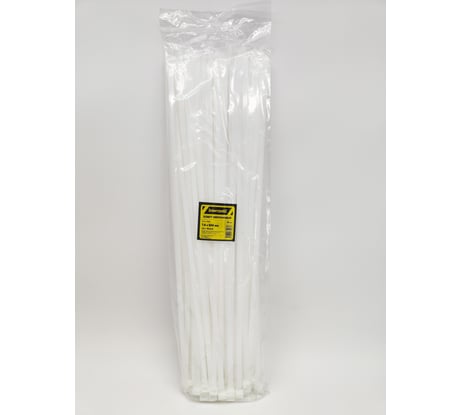 Нейлоновый хомут ЭЛЕКТРОБС 7.6x500 мм, стандартный, цвет белый 20024