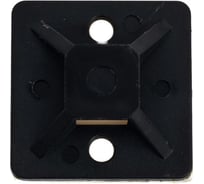 Самоклеящаяся площадка для крепления стяжек ExeGate STM2525B-100 25x25 мм, halogen free, -40C - +85C, черная, 100 шт. 293144