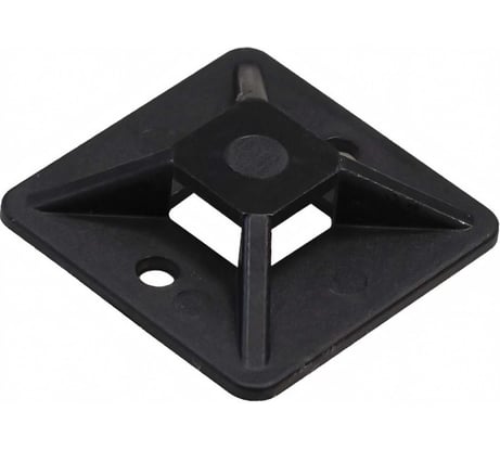Самоклеящаяся площадка для крепления стяжек ExeGate STM3030B-100 30x30 мм, halogen free, -40C - +85C, черная, 100 шт. 293146