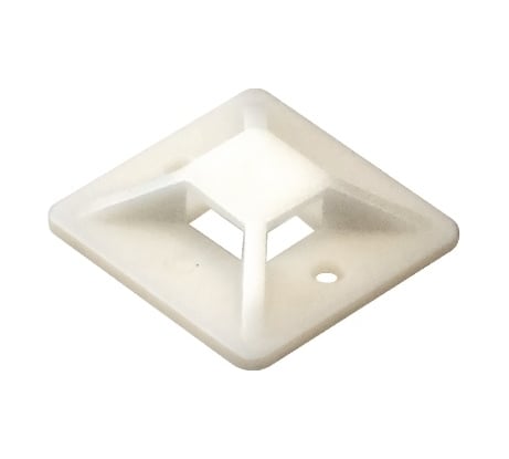 Самоклеящаяся площадка для крепления стяжек ExeGate STM2525W-100 25x25 мм, halogen free, -40C - +85C, белая, 100 шт. 293143