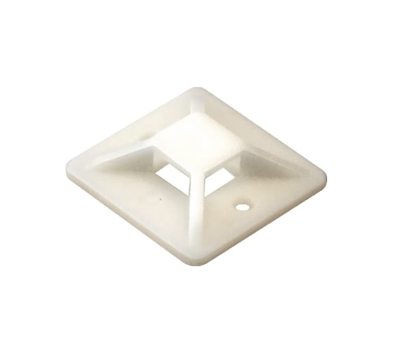 Самоклеящаяся площадка для крепления стяжек ExeGate STM2525W-100 25x25 мм, halogen free, -40C - +85C, белая, 100 шт. 293143