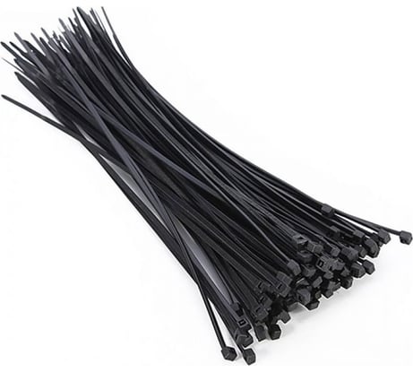 Нейлоновые стяжки Strong сту-241 черные, 4,8x250, 100 шт. сту-24148250