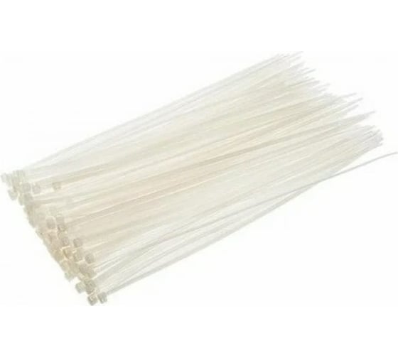 Нейлоновые стяжки Strong сту-234 белые, 4,8x300, 50 шт. сту-23448300