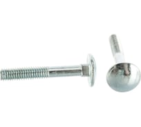 Мебельный болт с квадратным подголовком Метизный двор 6x40 DIN 603, 100 шт. 4607159066183