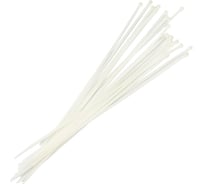 Нейлоновые хомуты Политех белые, 400x4.8 мм, упаковка 50 шт. 3201140