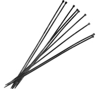 Нейлоновые хомуты Политех черные, 400x4.8 мм, упаковка 50 шт. 3201240