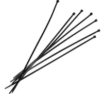 Нейлоновые хомуты Политех черные, 350x4.8 мм, упаковка 100 шт. 3201438