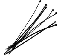 Нейлоновые хомуты Политех черные, 150x2.5 мм, упаковка 100 шт. 3201415