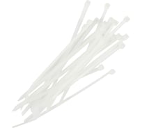 Нейлоновые хомуты Политех белые, 100x2.5 мм, упаковка 50 шт. 3201110
