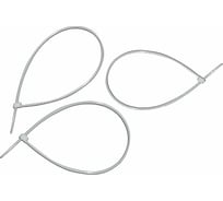 Нейлоновые хомуты Политех белые, 300x3.6 мм, упаковка 50 шт. 3201130