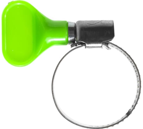 Червячные хомуты Политех накатные с пластиковым ключом, нерж. сталь, 10 шт. в упаковке, 16-27 мм 3204227