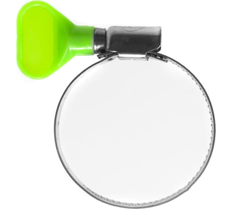 Червячные хомуты Политех накатные с пластиковым ключом, нерж. сталь, 10 шт. в упаковке, 30-45 мм 3204245