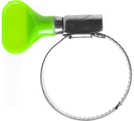 Червячные хомуты Политех накатные с пластиковым ключом, нерж. сталь, 10 шт. в упаковке, 20-35 мм 3204235