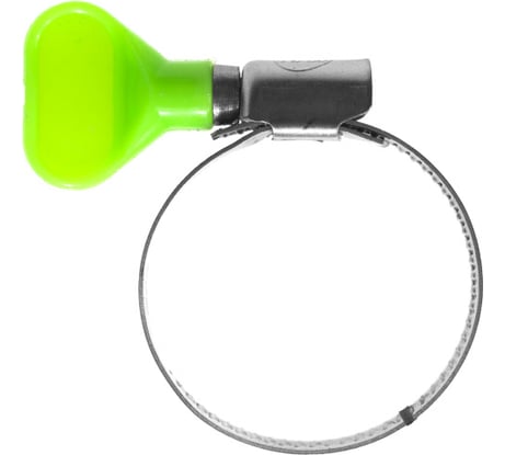 Червячные хомуты Политех накатные с пластиковым ключом, нерж. сталь, 10 шт. в упаковке, 25-40 мм 3204240