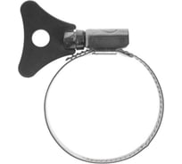 Червячные хомуты Политех накатные с металлическим ключом, нерж. сталь, 10 шт. в упаковке, 30-45 мм 3205145