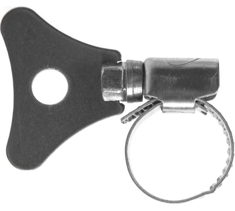 Червячные хомуты Политех накатные с металлическим ключом, нерж. сталь, 10 шт. в упаковке, 10-16 мм 3205116