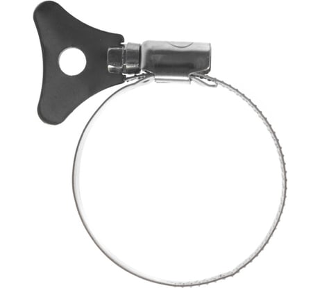 Червячные хомуты Политех накатные с металлическим ключом, нерж. сталь, 10 шт. в упаковке, 32-50 мм 3205150