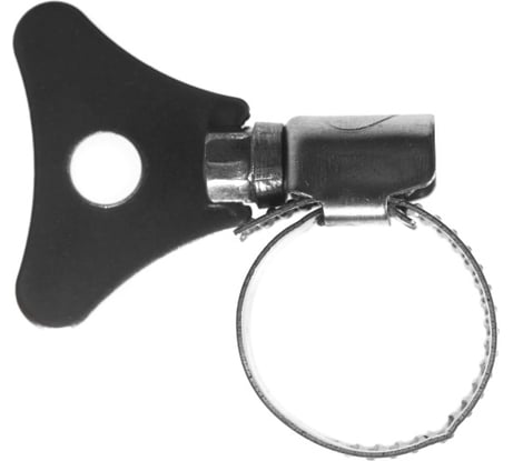 Червячные хомуты Политех накатные с металлическим ключом, нерж. сталь, 10 шт. в упаковке, 12-20 мм 3205120