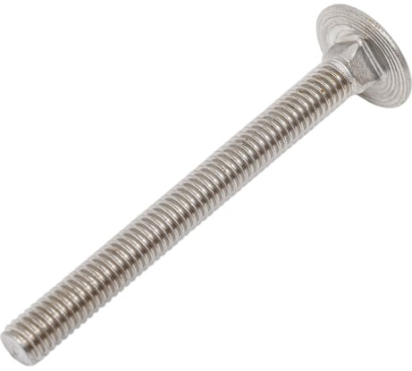 Болт с полукруглой головкой и квадратным подголовником DINFIX полная резьба, DIN 603 А2 M 6x60 мм, 2 шт. 00-0004065
