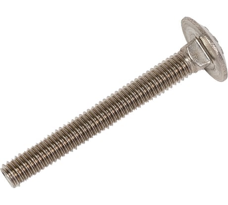 Болт с полукруглой головкой и квадратным подголовником DINFIX полная резьба, DIN 603 А2 M 6x50 мм, 2 шт. 00-0004059