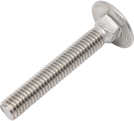 Болт с полукруглой головкой и квадратным подголовником DINFIX полная резьба, DIN 603 А2 M 6x40 мм, 4 шт. 00-0004057