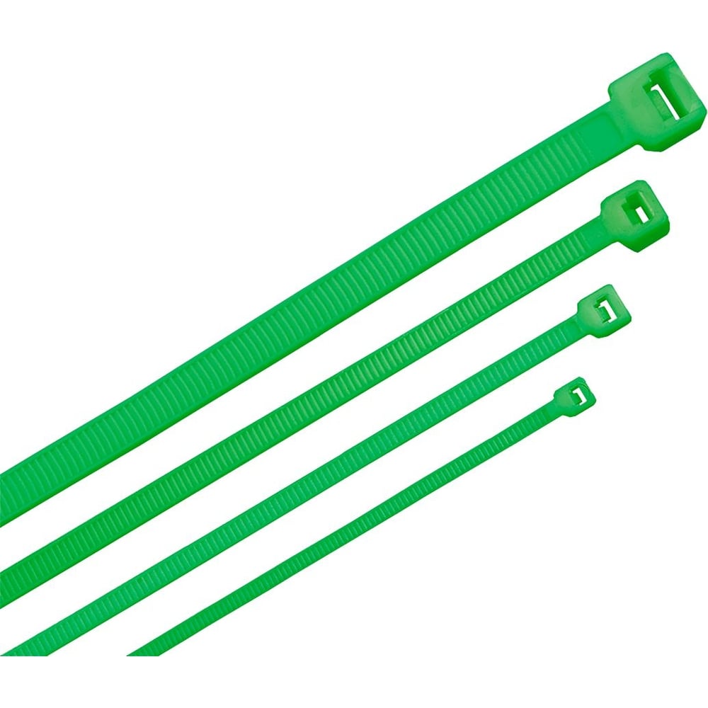 Кабельный хомут ITK хкн 4.8x300 мм, нейлон, зеленый, 100 шт. HKG-W48 ...