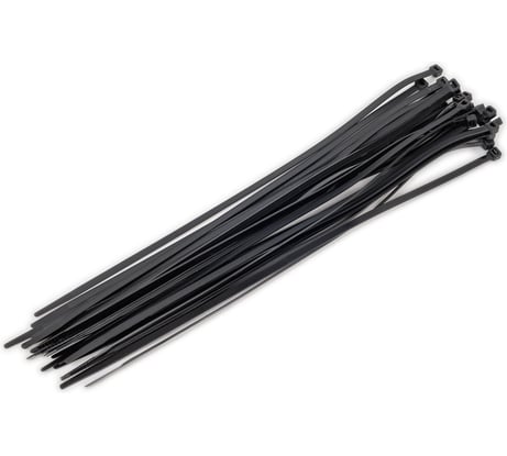 Нейлоновый хомут НЗЭТК 4.8х300 мм, черный 99667