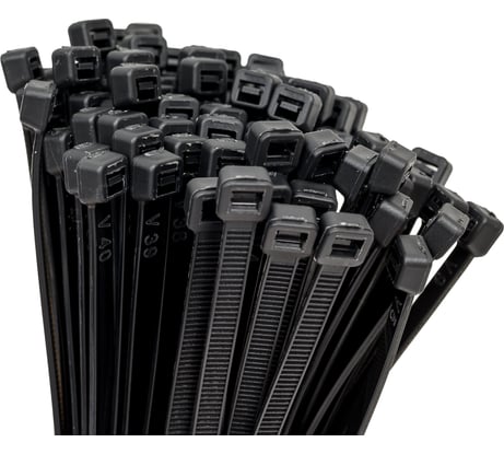 Нейлоновый хомут НЗЭТК 4.8х200 мм, черный 99663