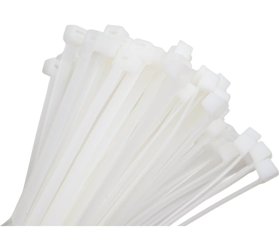 Нейлоновый хомут НЗЭТК 7.6х250 мм, белый 98011