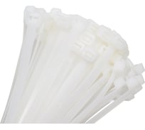 Нейлоновый хомут НЗЭТК 7.6х200 мм, белый 98009