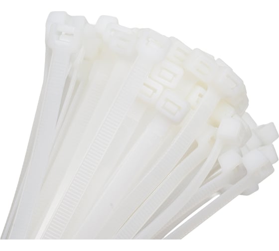 Нейлоновый хомут НЗЭТК 7.6х200 мм, белый 98009