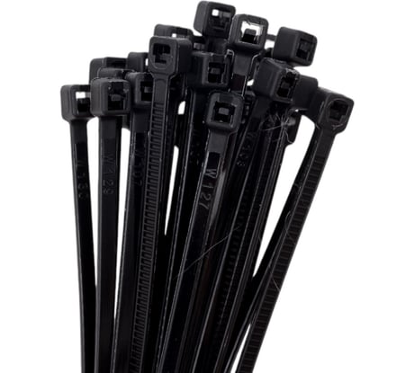 Нейлоновые стяжки HEADROCK черные, 3x200, 100 шт. 278-100-3200