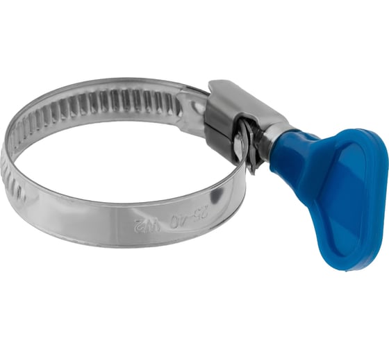 Червячный хомут REXANT 25-40/9-0.7 мм, с ключом, нержавеющая сталь W2, 50 шт. 07-0725-1