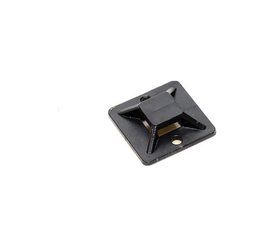 Самоклеящаяся площадка EKF 25х25мм. черная 100шт. SQplc-25x25-b