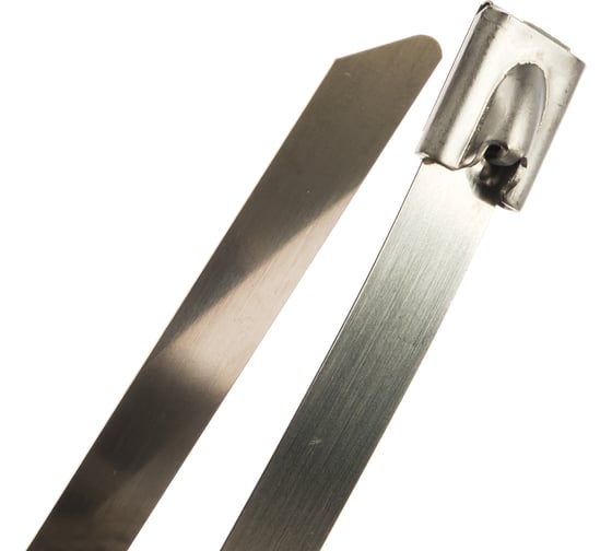 Хомут EKF AISI 304 из нержавеющей стали, 7.9x200 100 шт. FlexLock plc-fl-tss-304-7.9x200