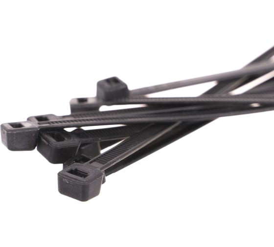 Нейлоновый хомут EKF черный 4,8х150 100шт. Basic SQplc-cb-4.8x150