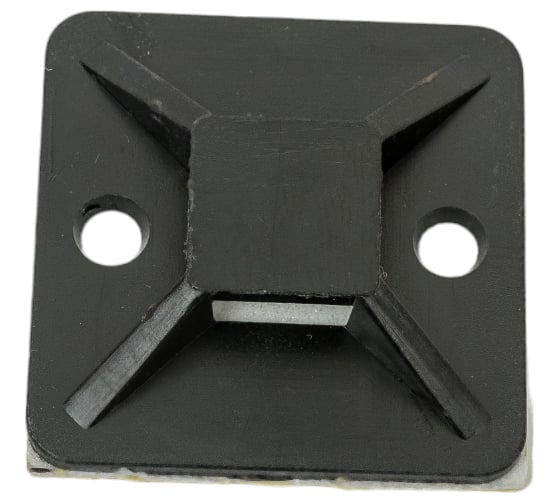 Самоклеящаяся площадка EKF 30х30 мм черная 100 шт. plc-30x30-b