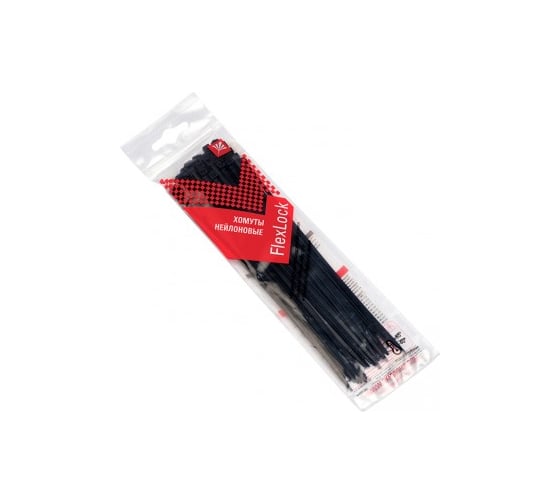 Стандартный хомут EKF P6.6 ч, 2.5x150 50шт FlexLock plc-fl-ctsb-2.5x150-r