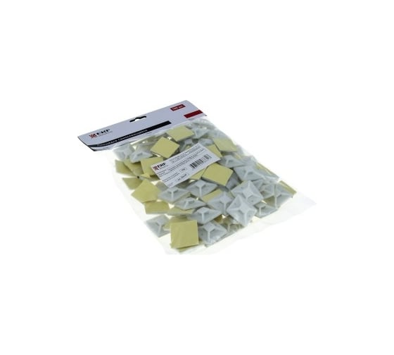 Самоклеящаяся площадка EKF 30х30 мм белая 100 шт. PROxima plc-30x30