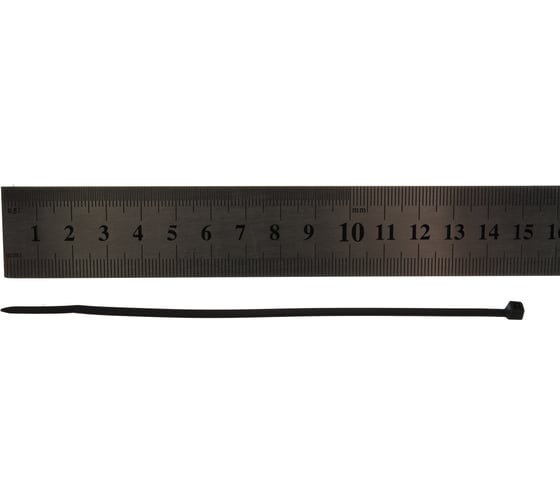 Кабельные хомуты Экопласт 2,5 х 150 мм, цвет черный, 100 шт 45150BL