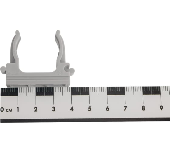 Держатель-клипса для труб Экопласт CF25G D25 мм, 10 шт 41725-10